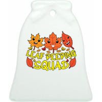 Leaf Peeping Squad Kawaii Autumn Foliage Maple Leaf Ceramic Bell Ornament