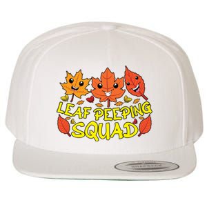 Leaf Peeping Squad Kawaii Autumn Foliage Maple Leaf Wool Snapback Cap