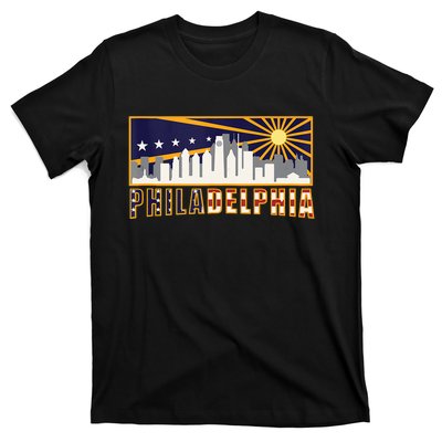 Love Philadelphia Skyline Downtown Cityscape Philly Souvenir T-Shirt