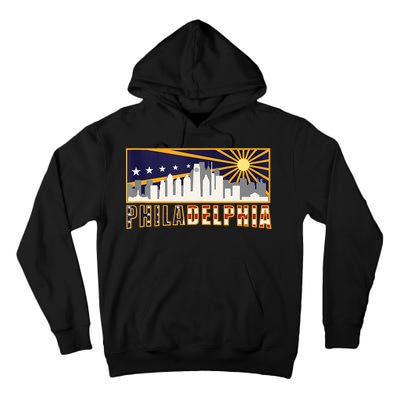 Love Philadelphia Skyline Downtown Cityscape Philly Souvenir Tall Hoodie