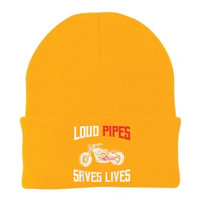 Loud Pipes Saves Lives Biker Knit Cap Winter Beanie