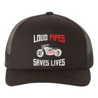 Loud Pipes Saves Lives Biker Yupoong Adult 5-Panel Trucker Hat