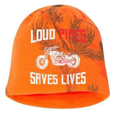 Loud Pipes Saves Lives Biker Kati - Camo Knit Beanie