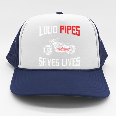 Loud Pipes Saves Lives Biker Trucker Hat