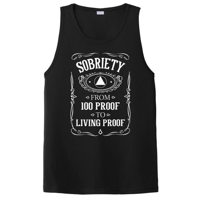 Living Proof Sobriety Anniversary Sober Aa Na Recovery PosiCharge Competitor Tank