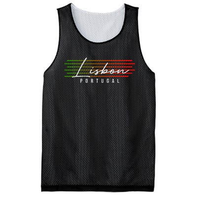 Lisbon Portugal Souvenir Mesh Reversible Basketball Jersey Tank