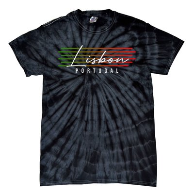 Lisbon Portugal Souvenir Tie-Dye T-Shirt