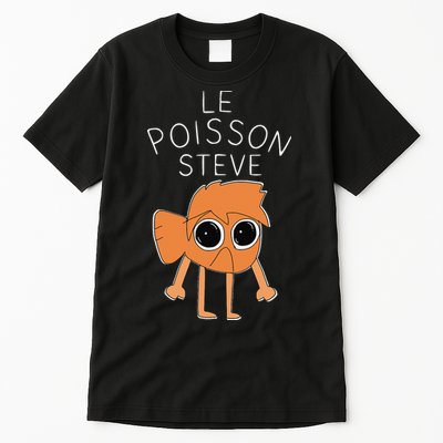 Le Poisson Steve Funny Fish Cartoon Trendy Meme Art Tall T-Shirt