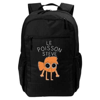 Le Poisson Steve Funny Fish Cartoon Trendy Meme Art Backpack