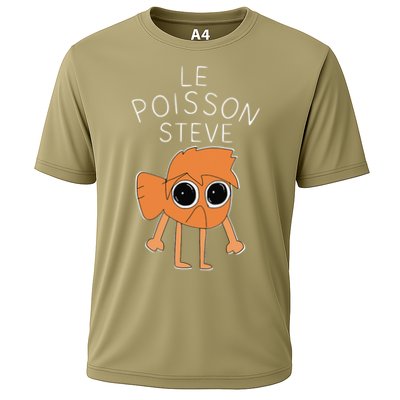 Le Poisson Steve Funny Fish Cartoon Trendy Meme Art Performance Shirt