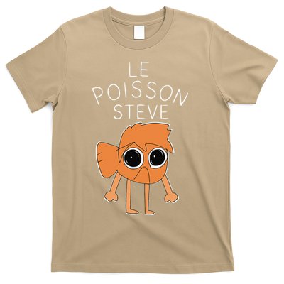 Le Poisson Steve Funny Fish Cartoon Trendy Meme Art T-Shirt