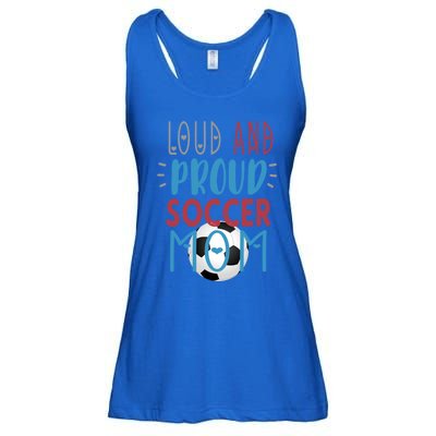 Loud Proud Soccer Mom Gift Ladies Essential Flowy Tank