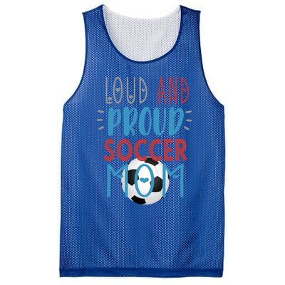 Loud Proud Soccer Mom Gift Mesh Reversible Basketball Jersey Tank