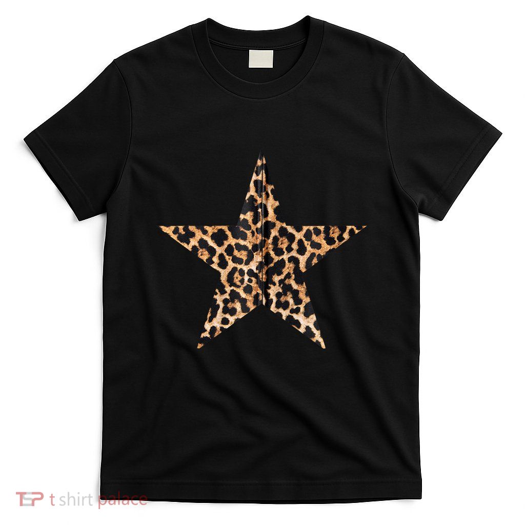 Leopard Print Star T-Shirt