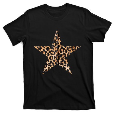 Leopard Print Star T-Shirt