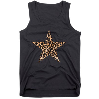 Leopard Print Star Tank Top