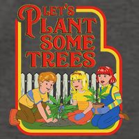 Let’S Plant Some Trees Cannabis Humor Marijuana Funny Weed Vector Backpack