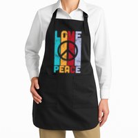 Love Peace Freedom Vintage Hippie Apron