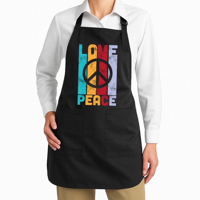 Love Peace Freedom Vintage Hippie Apron