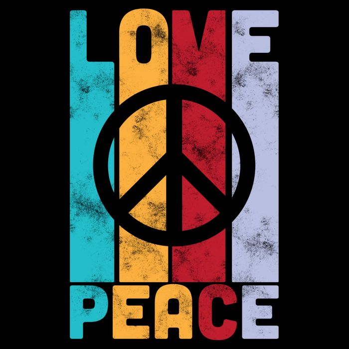 Love Peace Freedom Vintage Hippie Backpack