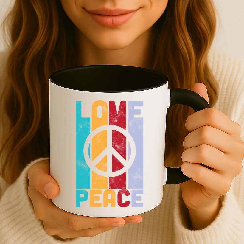 Love Peace Freedom Vintage Hippie Mug