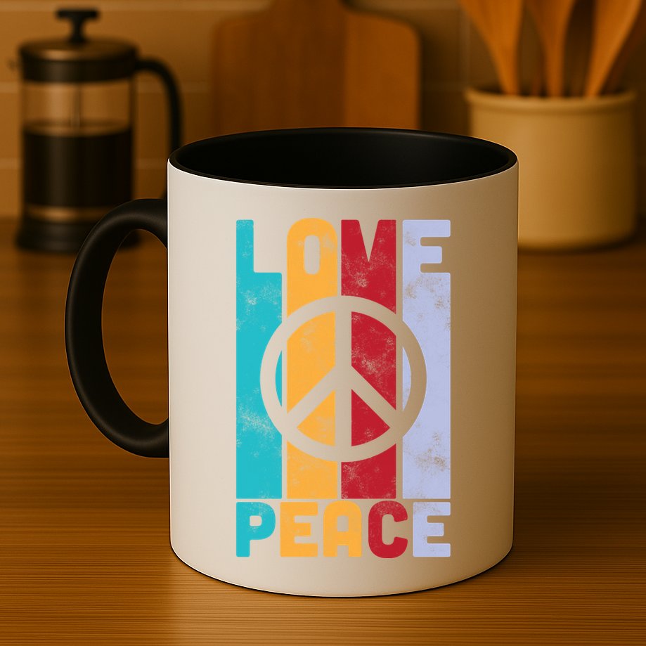 Love Peace Freedom Vintage Hippie Mug