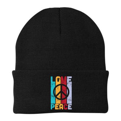 Love Peace Freedom Vintage Hippie Beanie