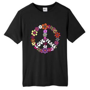 Love Peace Sign 60s Retro Peace 60s Hippie Flower Peace Tall Fusion ChromaSoft Performance T-Shirt