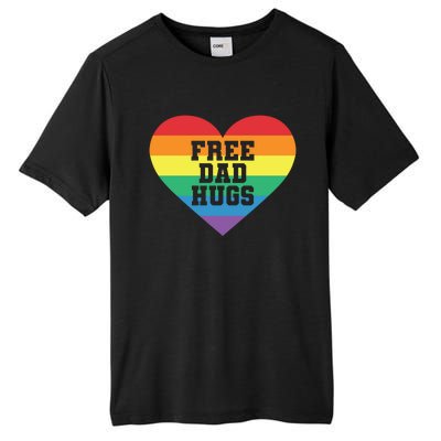 Lgbt Pride Social Movet Tee: Free Dad Hugs Cool Gift Tall Fusion ChromaSoft Performance T-Shirt