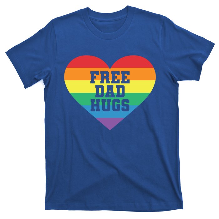 Lgbt Pride Social Movet Tee: Free Dad Hugs Cool Gift T-Shirt