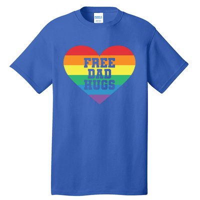 Lgbt Pride Social Movet Tee: Free Dad Hugs Cool Gift Tall T-Shirt