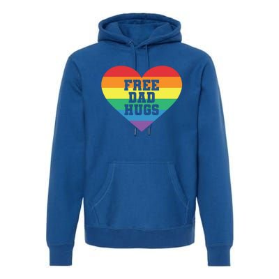 Lgbt Pride Social Movet Tee: Free Dad Hugs Cool Gift Premium Hoodie