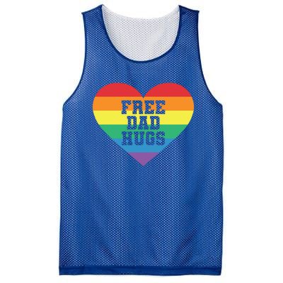 Lgbt Pride Social Movet Tee: Free Dad Hugs Cool Gift Mesh Reversible Basketball Jersey Tank