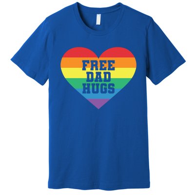 Lgbt Pride Social Movet Tee: Free Dad Hugs Cool Gift Premium T-Shirt