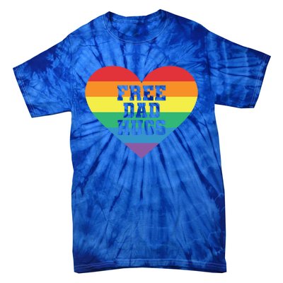 Lgbt Pride Social Movet Tee: Free Dad Hugs Cool Gift Tie-Dye T-Shirt