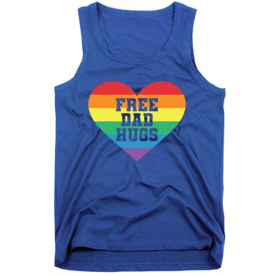 Lgbt Pride Social Movet Tee: Free Dad Hugs Cool Gift Tank Top