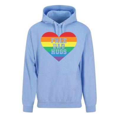 Lgbt Pride Social Movet Tee: Free Dad Hugs Cool Gift Unisex Surf Hoodie