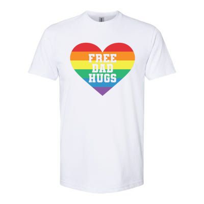 Lgbt Pride Social Movet Tee: Free Dad Hugs Cool Gift Softstyle CVC T-Shirt