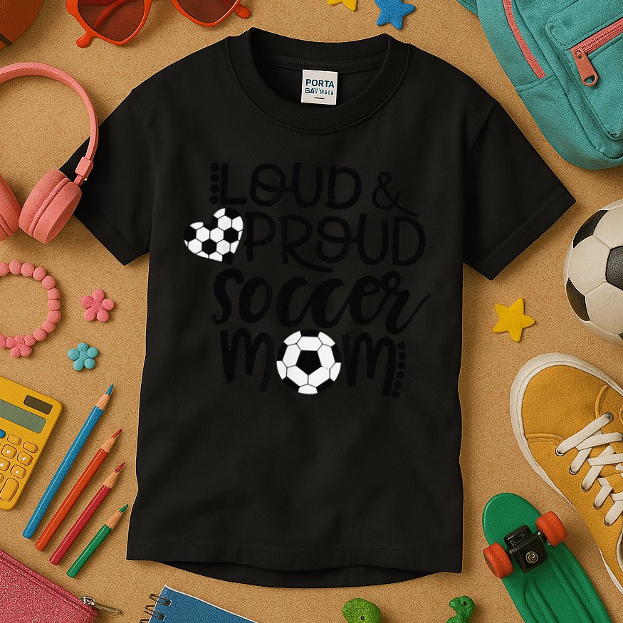 Loud Proud Soccer Mom MotherS Day Gift Kids T-Shirt