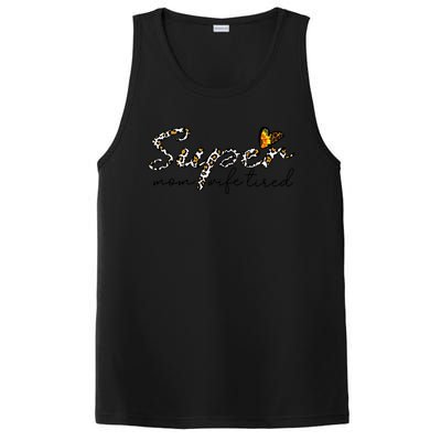 Leopard Print Super Mom Mom Life Tired Gift PosiCharge Competitor Tank