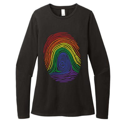 Lgbt Pride Social Movet Fingerprint Gift Womens CVC Long Sleeve Shirt