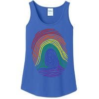 Lgbt Pride Social Movet Fingerprint Gift Ladies Essential Tank