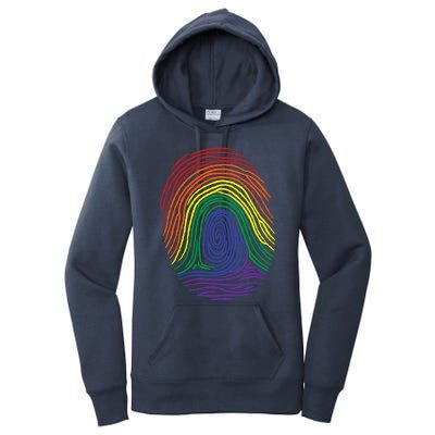 Lgbt Pride Social Movet Fingerprint Gift Women's Pullover Hoodie