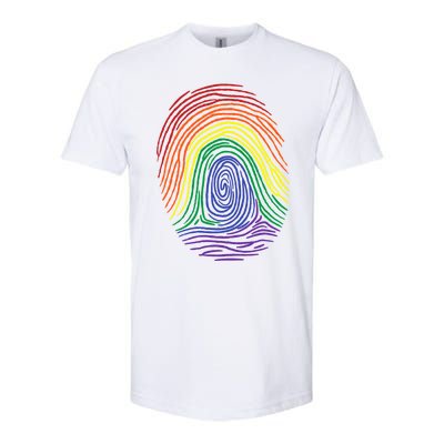 Lgbt Pride Social Movet Fingerprint Gift Softstyle® CVC T-Shirt