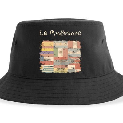 La Profesora Spanish Speaking Country Flags Sustainable Bucket Hat