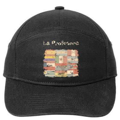 La Profesora Spanish Speaking Country Flags 7-Panel Snapback Hat