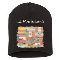 La Profesora Spanish Speaking Country Flags Short Acrylic Beanie