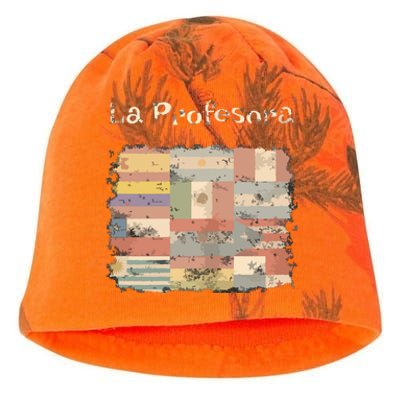 La Profesora Spanish Speaking Country Flags Kati - Camo Knit Beanie