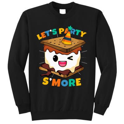 Let's Party S'more Camping Cute Smores Tall Sweatshirt