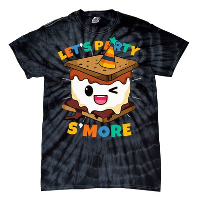 Let's Party S'more Camping Cute Smores Tie-Dye T-Shirt